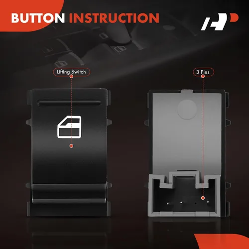 Vista 4 de A-Premium Interruptor de ventana eléctrico compatible con Volkswagen Jetta 2005-2017, Passat 2006-2017, Touareg 2004-2017, Golf 11-13, Tiguan