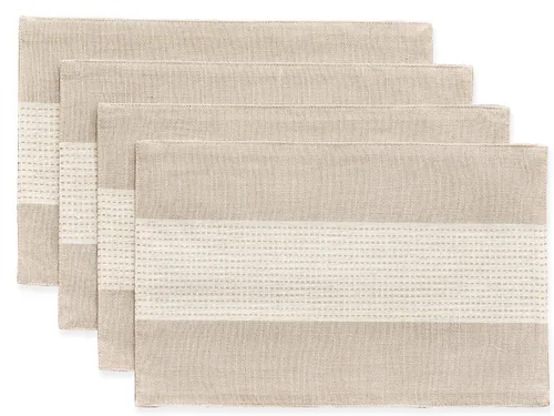 Vista 8 de Camino de mesa de lino Wracra, caminos de mesa de macramé estilo granja de 36 pulgadas de largo para decoración de mesa de comedor, boda, fiesta