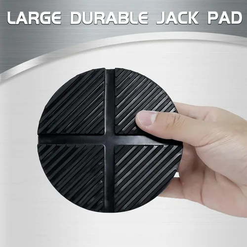 Vista 6 de TONDA Almohadilla de goma para gato de piso, adaptador universal de almohadilla de gato, protector de riel de marco lateral de soldadura por 1