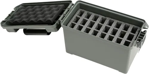 Vista 10 de Aolamegs 24 revisteros de espuma de lata de munición de .50 Cal (precortado, espuma de grado militar)