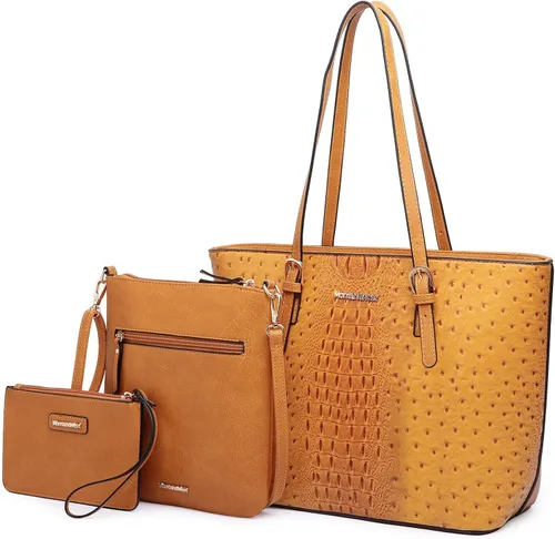 Montana West Purses and Handbags for Women 3PCS Tote Purse and Wallet Set