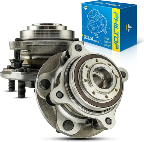 Vista 53 de PHILTOP Conjunto de cojinete de rueda y cubo trasero 512012, 5 orejetas para Golf 1999-2005, Beetle 1998-2010, TT Quattro 2000-2006, TT 2000-2006