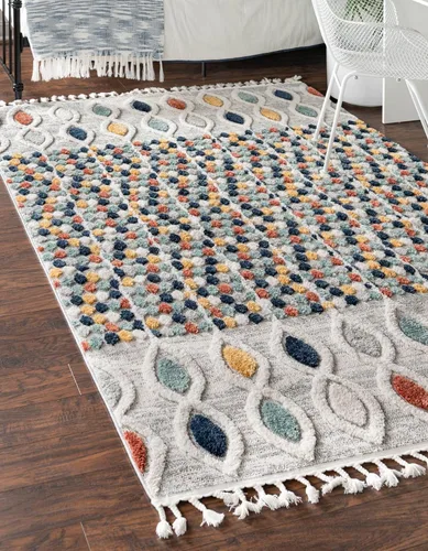 Vista 22 de Rugs.com Cherokee Collection - Alfombra alta negra de 2 x 3 pies perfecta para entradas, cocinas, rincones de desayuno, piezas de acento