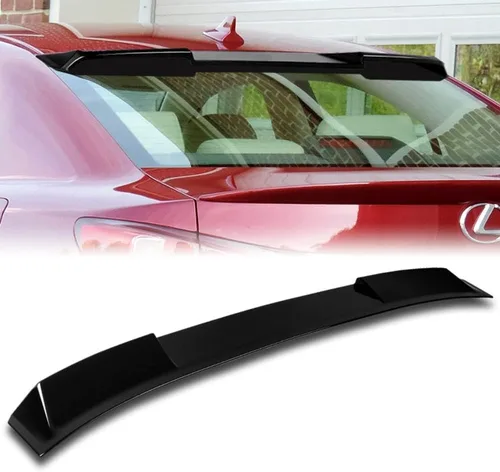 Vista 7 de Q1-TECH - Alerón de techo para ventana trasera compatible con Lexus IS250 / IS350 / is-F ISF Sedan 2006-2013, solo para ventana trasera de ABS