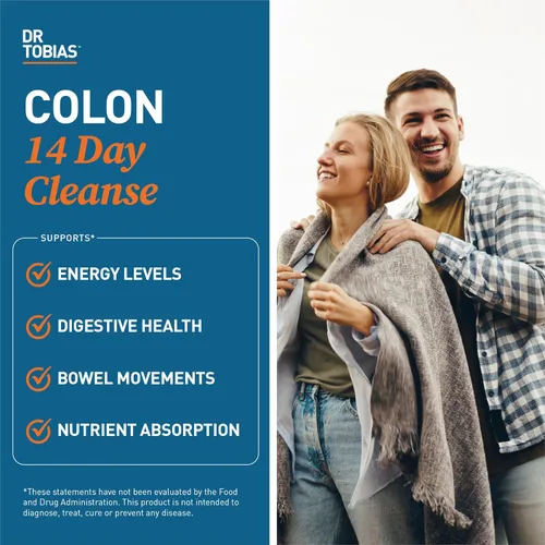 Vista 3 de Dr. Tobias Colon 14 Day Cleanse, apoya movimientos intestinales saludables, desintoxicación de limpieza de colon, fórmula de limpieza avanzada