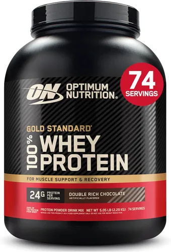 Vista 51 de Optimum Nutrition Gold Standard 100% proteína de suero en polvo, chocolate doble rico, 1.98 libras (el embalaje puede variar)