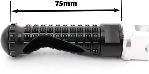 Vista 4 de MCMOTOPARTS M-PRO Passenger Rear Footpegs Foot Pegs Black Compatible with Scrambler 1100 Sport PRO 2020-2021 20 21