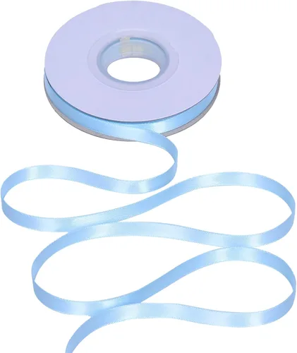 Vista 210 de YAMA Cinta de satén de doble cara, 1 1/2 pulgadas, 25 yardas para envolver regalos, color negro