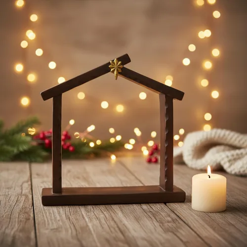 Vista 3 de Comfy Hour Figurilla, decoración de pesebre navideño