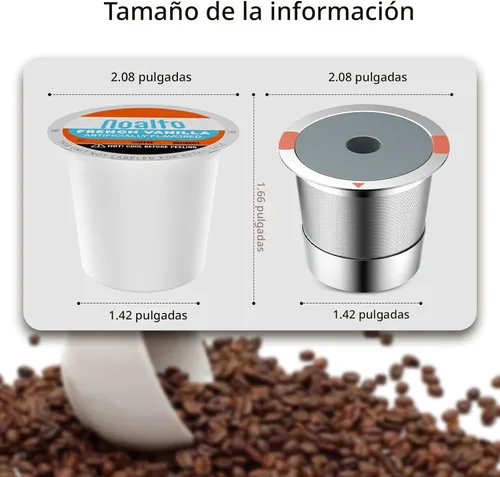 Vista 8 de Tazas K reutilizables para keurig 2.0 1.0, filtro universal de acero inoxidable recargable K Cups Uso para Keurig para la mayoría de cafeteras