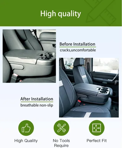 Vista 6 de UMISHI Tapa de consola central de repuesto compatible con Chevy, GMC, Cadillac - 2007-2013 - Silverado 1500, Avalanche, Tahoe, Suburban, Sierra Beige