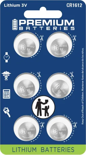 Vista 23 de Batería CR1612 Premium de litio de 3 V para monedas, baterías de alta capacidad de ingeniería japonesa (paquete de 1)