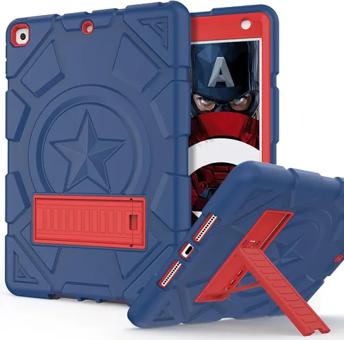 Vista 41 de Funda para iPad de 7ª/8ª generación, funda para iPad 10.2, híbrida, resistente, a prueba de golpes, funda de protección contra caídas construida
