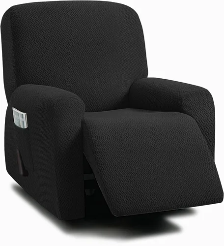Vista 22 de ULTICOR Sofá reclinable extra ancho de 75 a 100 pulgadas, funda de sofá reclinable de 2 plazas, funda de sofá reclinable extra ancha, tela jacquared