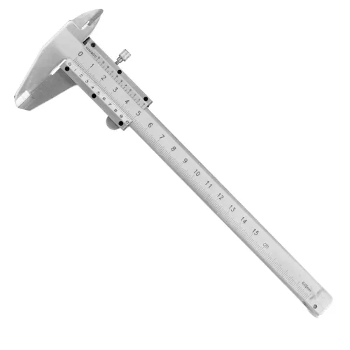 Calibre Vernier de 6 pulgadas, calibrador de micrómetro manual métrico de acero al carbono de 0.000-5.906 in, herramienta de medición de precisión