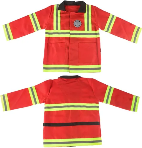 Vista 8 de SARDFXUL Fireman Costume Brigade Role Play Set With Fireman Ouftits Fireman Toy For Halloween Fancy Dress Kids