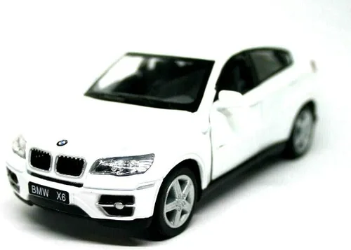 KiNSMART BMW X6 - Modelo de metal fundido a presión a escala 1:38 de 5 pulgadas, con acción de retroceso (blanco)