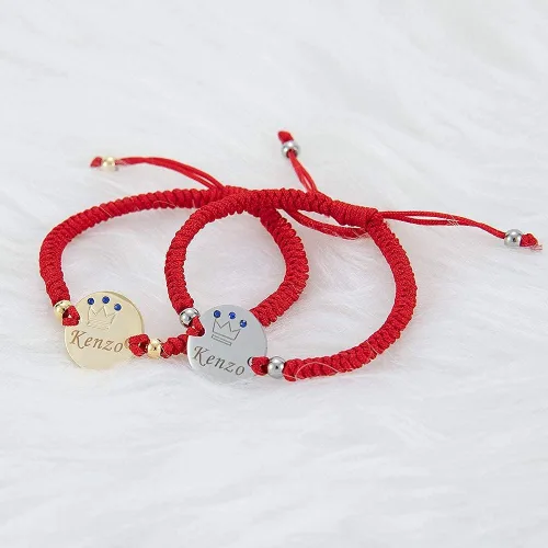 Vista 4 de Pulsera con nombre para bebé, regalo para bebé, plata de 14 quilates, chapado en oro, delicado nombre personalizado, regalo para recién nacido