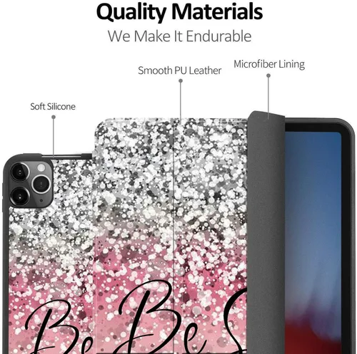 Vista 3 de Funda para iPad Pro de 12.9 pulgadas de 4ª generación 2020 y 2018, soporte de lápiz con función de apagado y encendido automático, funda inteligente