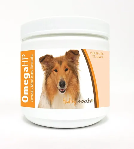 Vista 259 de Healthy Breeds Affenpinscher Omega HP - Masticables suaves para piel y pelaje, 60