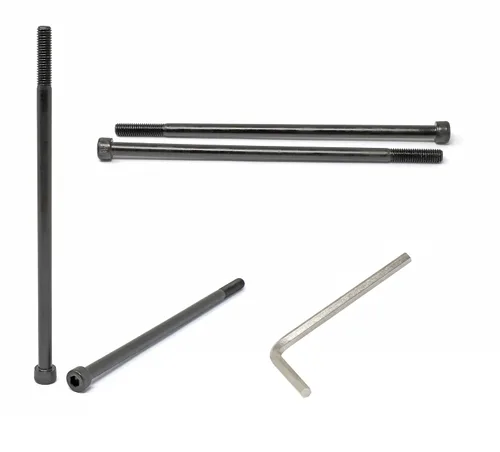 Vista 157 de iexcell - Juego de 100 tornillos de cabeza hexagonal M2 x 4 mm, paso de rosca 0.4 mm, acero de aleación grado 12.9, con acabado de óxido negro