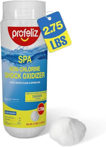 PROFELIZ Non Chlorine Shock Oxidizer for Pools Hot Tubs, Fast-Acting Water Clarifier, Chlorine-Free Spa Shock Treatment, 2.75 lbs Bottle