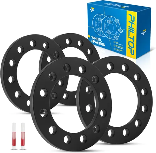 Vista 92 de PHILTOP 4x100 1.25" Espaciadores de rueda para Yaris, 2 piezas de espaciadores de rueda centrados en buje con 54.1mm de diámetro interior del buje