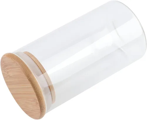 Vista 4 de BESTOYARD Tarro de té suelto para dulces, 3 piezas, recipiente hermético de vidrio para alimentos con tapa, recipiente de vidrio hermético