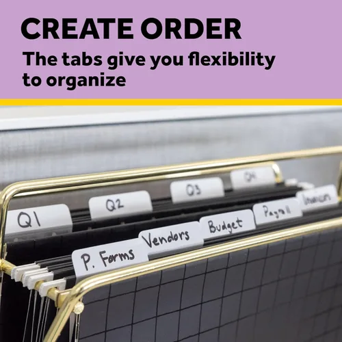 Vista 5 de Post-it Tabs, 1 in Solid, Aqua, Lime, Yellow, Red, 22/Color, 88/Dispenser (686-ALYR1IN)