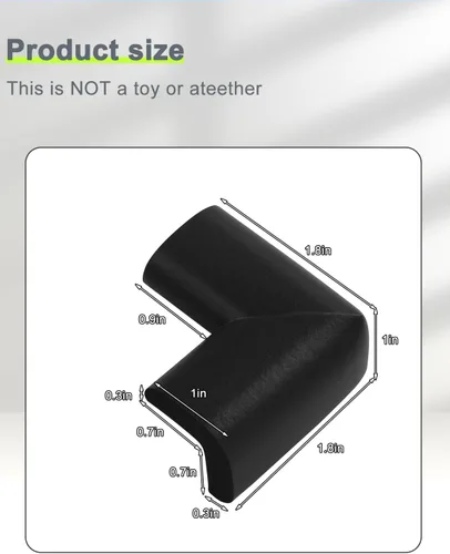 Vista 7 de Protector de esquina de espuma para bordes y esquinas, con parachoques de seguridad de espuma de 19 pies de longitud, protectores de esquina de mesa