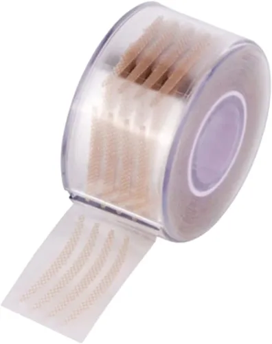 Mikikit Cinta adhesiva de doble cara para párpados, cinta invisible de maquillaje para párpados, tiras de elevación de párpados para ojos con