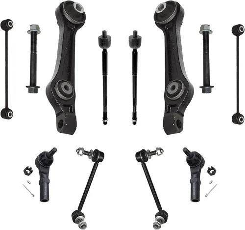 Vista 138 de Detroit Axle - Kit de suspensión frontal de 10 piezas para Chevy Trailblazer EXT GMC Envoy XL XUV Buick Rainier Isuzu Ascender Olds Bravada, brazos