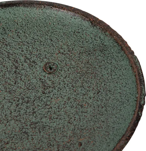 Vista 6 de Creative Co-Op Portavelas de pilar de conejo de hierro fundido (vela de pilar de 3 pulgadas), acabado de pátina