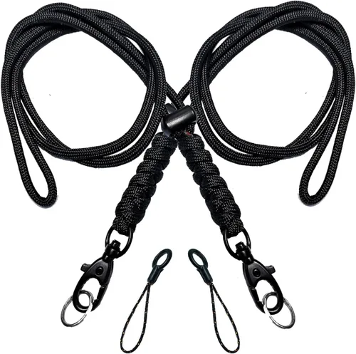 Vista 9 de BSGB Cordón de paracaídas con gancho de metal duradero de supervivencia 550 cordón para llavero, correa de muñeca, cuerda de paracaídas, insignia