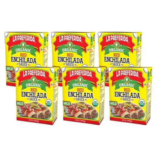 Vista 6 de La Preferida Organic Red Enchilada Sauce, 12 Oz (Pack of 3)