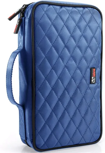 Vista 7 de CCidea Estuche portátil para CD/DVD con capacidad para 200 unidades, carpeta de almacenamiento de discos, bolsa de nailon para CD, para automóvil