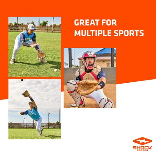 Vista 4 de Shock Doctor Compression Shorts with Protective Bio-Flex Cup, Moisture Wicking Vented Protection, Adult