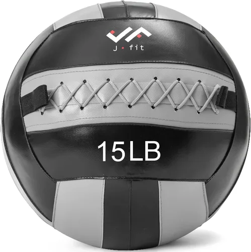 Vista 22 de JFit Wall Ball – Premium Soft Weighted Exercise Ball for Strength, Conditioning, Gym & Home Workouts, 4-30 LB