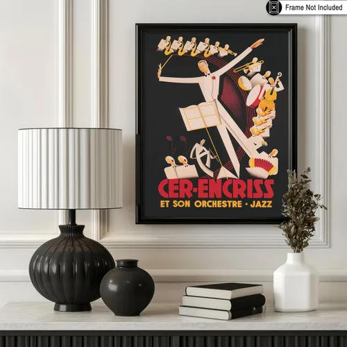 Vista 4 de Poster Master Arte de pared de danza, impresión vintage de salón de baile, póster de salón Art Deco, póster de Ruby Et Sagan, gran regalo