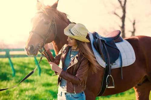 Vista 6 de Retro Rodeo Wild Cowboy Hat - Sombrero de vaquero unisex del oeste para hombre y mujer