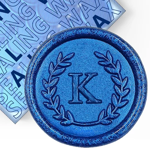 Vista 97 de 50 piezas de calcomanías adhesivas de sello de cera doradas con letras C, hechas a mano, no necesitan sello, calcomanías de cera para rasgar y usar