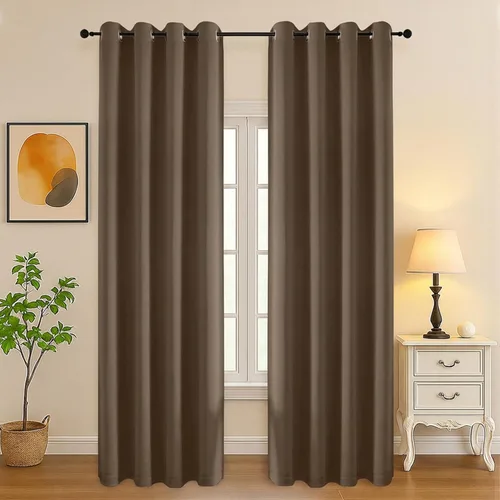 Vista 213 de Simplebrand Juego de 2 paneles de cenefa aguamarina para ventana de cocina de 14 pulgadas de largo, cortinas de oscurecimiento de habitación