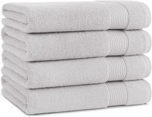 Vista 29 de Arkwright Juego de toallas de baño de 4 piezas - 100% algodón súper suave, 600 GSM de secado rápido y absorbente, artículos de lujo para baño