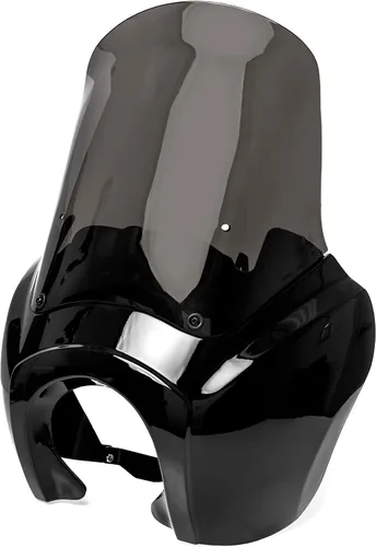 Vista 8 de Krator Parabrisas de motocicleta, carenado, deflector de viento, accesorios para motocicletas, parabrisas ahumado, compatible con Harley Davidson