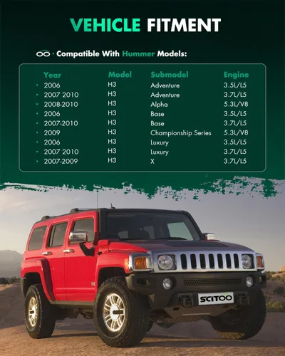 Vista 2 de Conjunto Completo de Bastidor de Dirección Asistida y Piñón Compatible con Hummer H3 2006-2010 22-1040,19320558,1030264