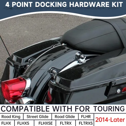 Vista 6 de Kit de accesorios de acoplamiento de 4 puntos compatible con Harley Davidson Touring Road Glide Street Glide Electra Glide Road King 2014-2024 2021