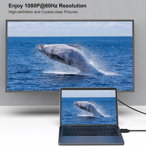 Vista 2 de BENFEI Cable DisplayPort a DVI de 3 pies, Adaptador Unidireccional DisplayPort de Computadora a Monitor DVI-D 1080P@60Hz Macho a Macho Cable