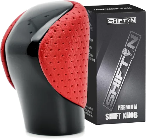 Palanca de cambios para Lexus ES GS GX es NX RC RX 200t 300 350 3450h 450hL 350L (circuito rojo cueropiano negro)