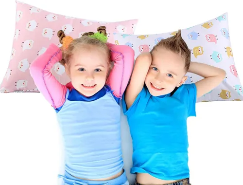 Vista 4 de UOMNY - Juego de 2 fundas de almohada para niños, 100 % algodón, funda de almohada, para almohadas de 5.1 x 7.1pulgadas