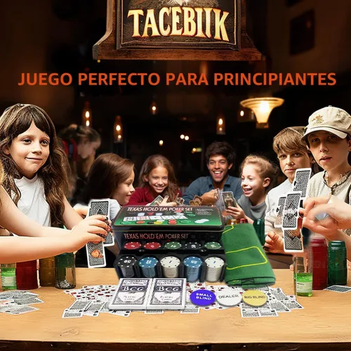 Vista 2 de Juego de fichas de póquer con caja de almacenamiento de aluminio, 200 fichas de póquer, 2 unidades, 1 cubierta de mesa profesional y 3 botones